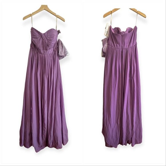 Jenny Yoo Aidan‎ Convertible dress in wisteria luxe chiffon, Size 8, NWT - Picture 1 of 14